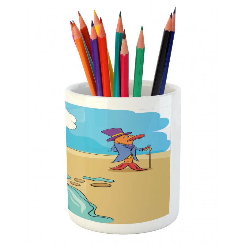 Funny Fish out of Water Pencil Pen Holder