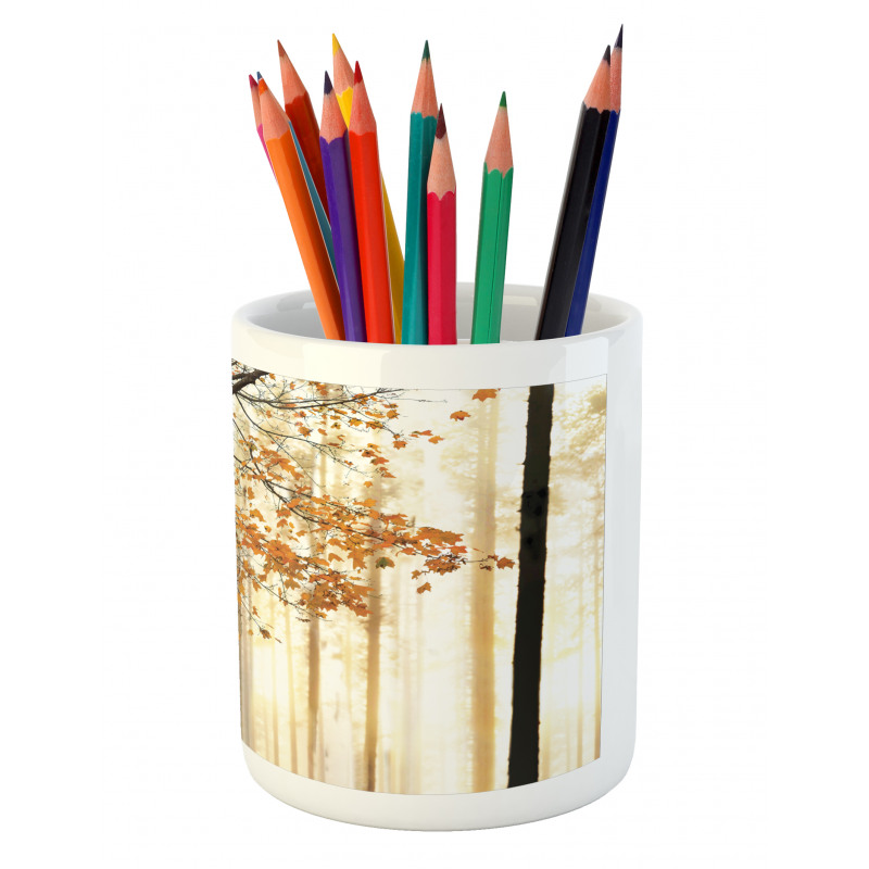 Tree in Abstract Woods Pencil Pen Holder