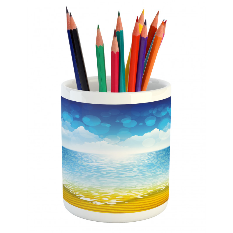 Sea Horizon Coast Pencil Pen Holder