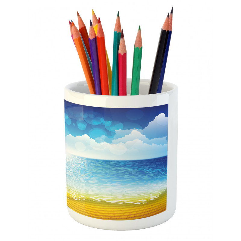 Sea Horizon Coast Pencil Pen Holder