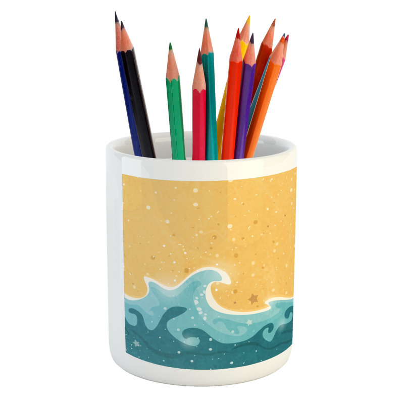 Grange Waves Stars Pencil Pen Holder