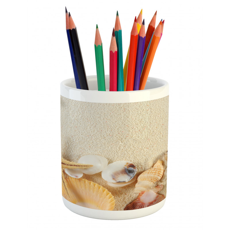 Seashells Starfish Pencil Pen Holder