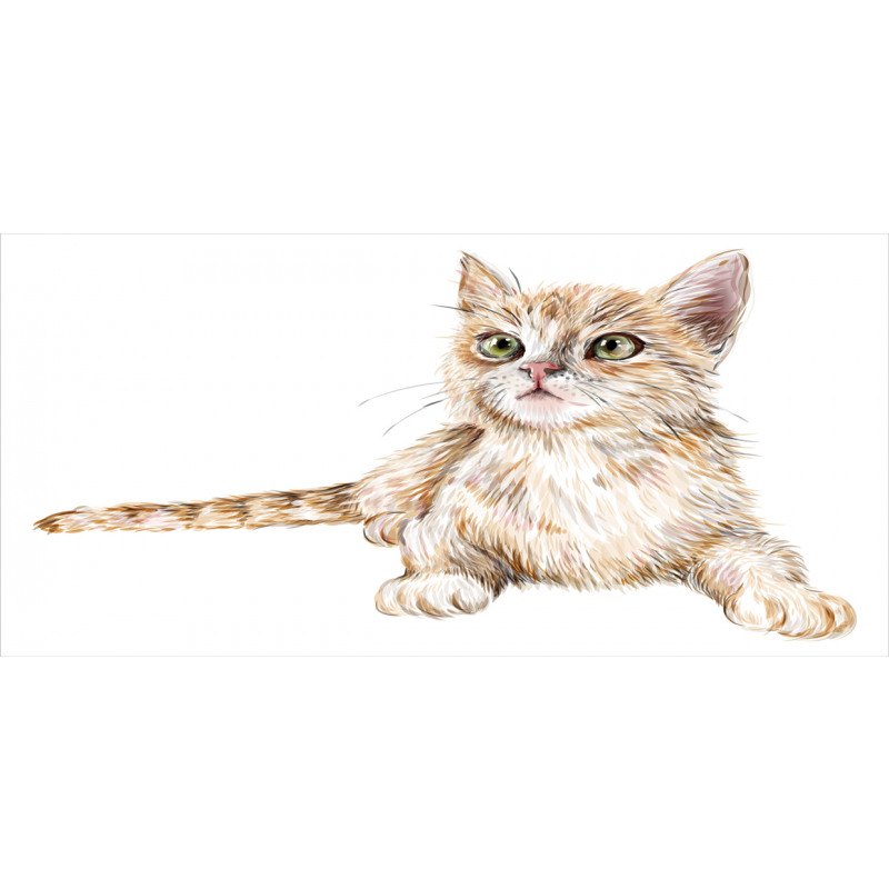 Hand Drawn Ginger Kitten Pencil Pen Holder