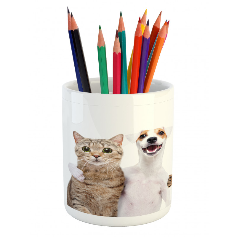 Real Life Friendly Animals Pencil Pen Holder