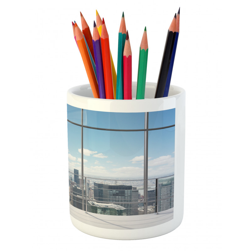 City Modern Landscape Pencil Pen Holder