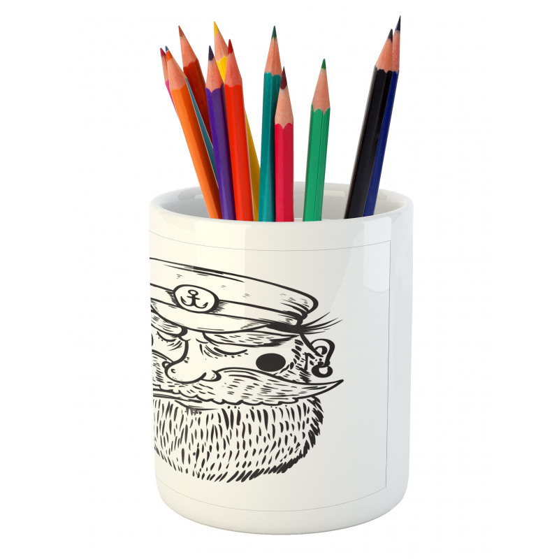Bearded Captain Pencil Pen Holder