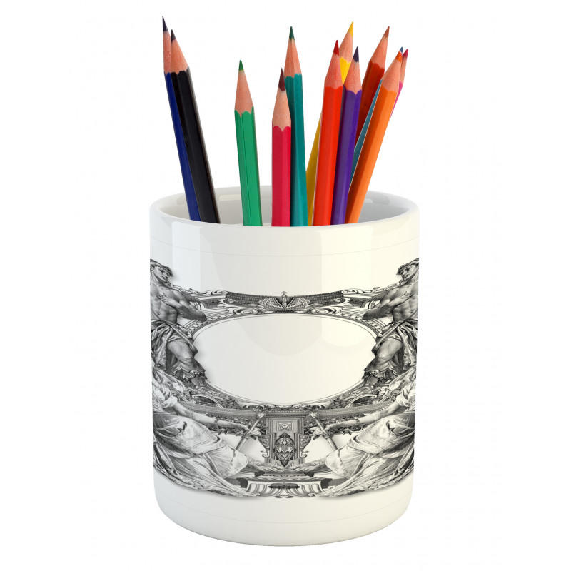 Baroque Crown Pencil Pen Holder