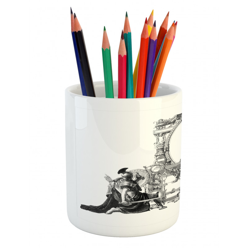 Roman Design Pencil Pen Holder