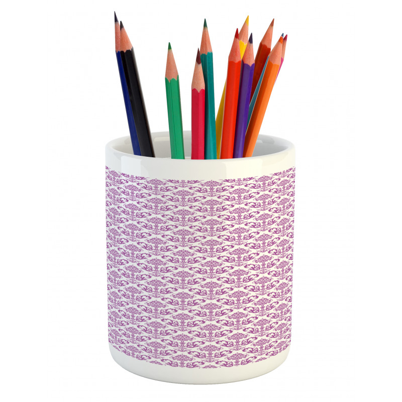 Floral Lavender Bloom Pencil Pen Holder