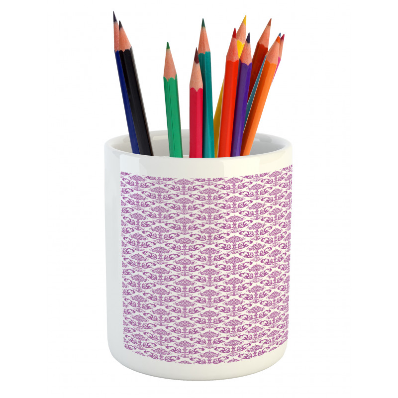 Floral Lavender Bloom Pencil Pen Holder