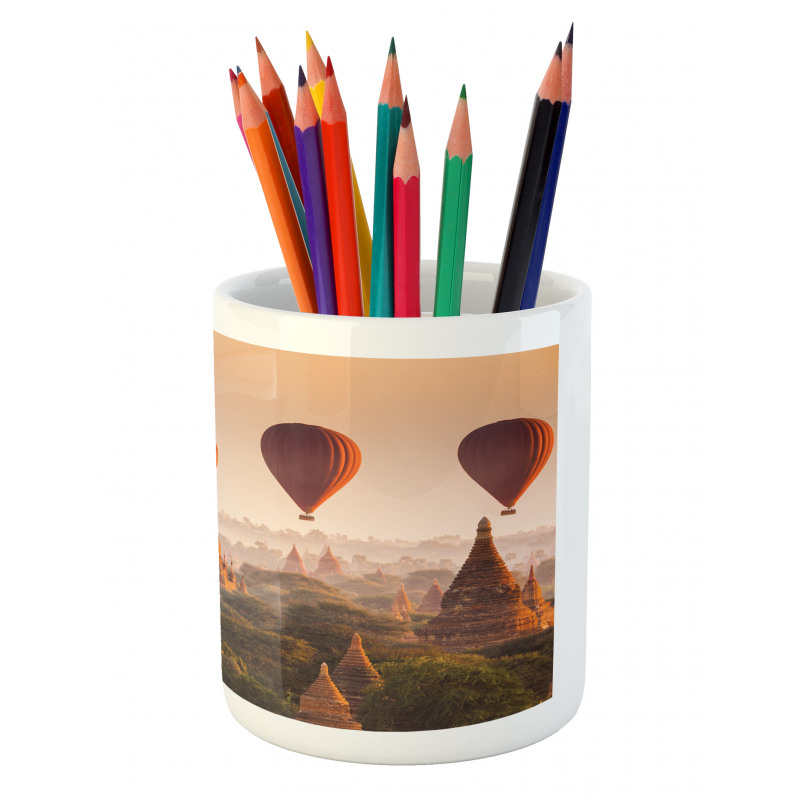 Hot Air Balloon Myanmar Pencil Pen Holder