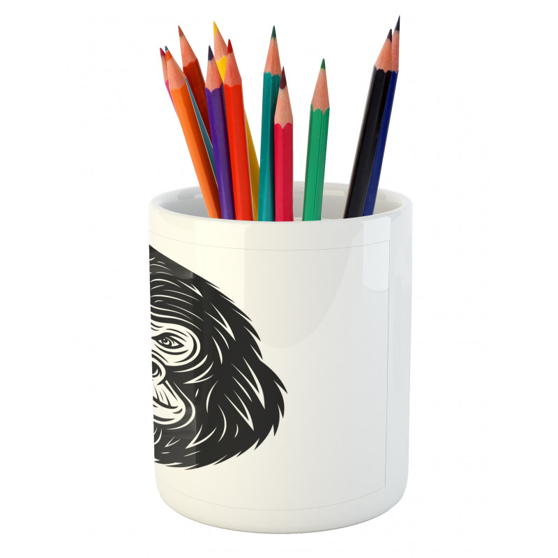 Wild Animal Monotone Style Pencil Pen Holder