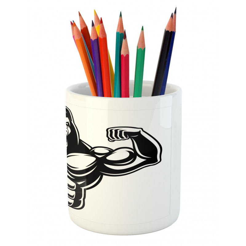 Athletic Bodybuilder Beast Pencil Pen Holder