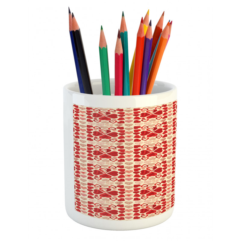 Passion Hearts Pencil Pen Holder