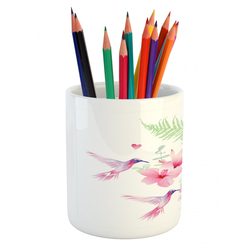 Flowers Wild Nature Pencil Pen Holder