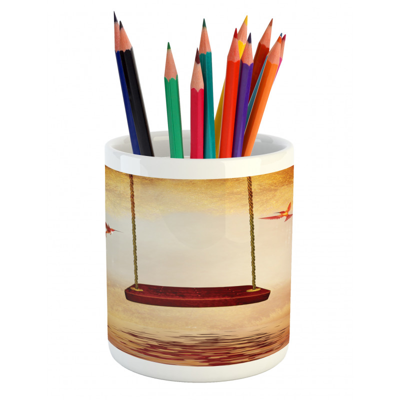 Hummingbird Peace Pencil Pen Holder