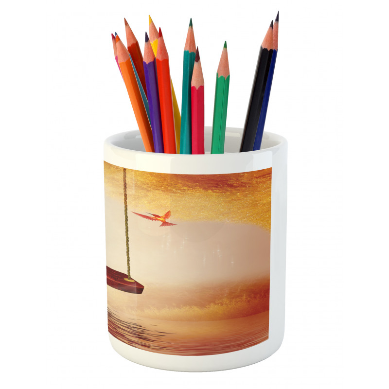 Hummingbird Peace Pencil Pen Holder