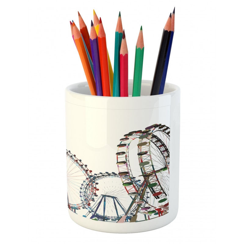 Festival Fair Rides Pencil Pen Holder