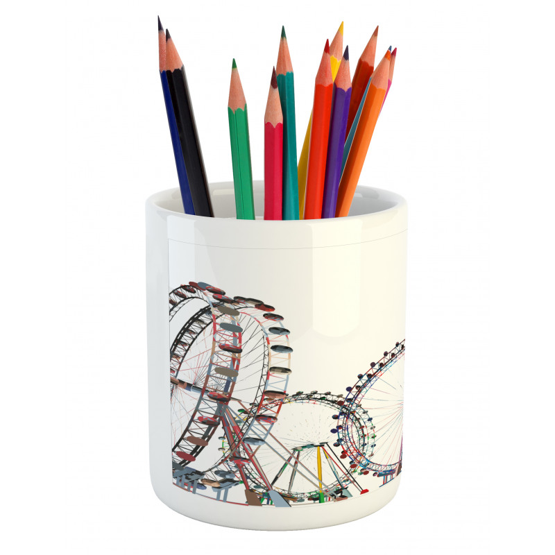 Festival Fair Rides Pencil Pen Holder