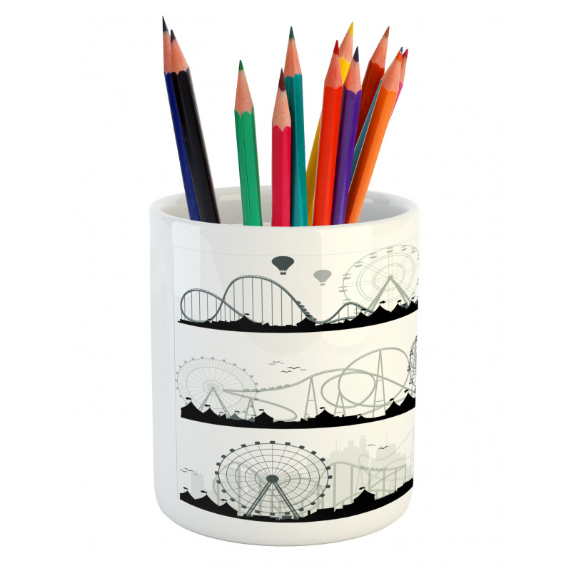 Modern Funfair View Pencil Pen Holder