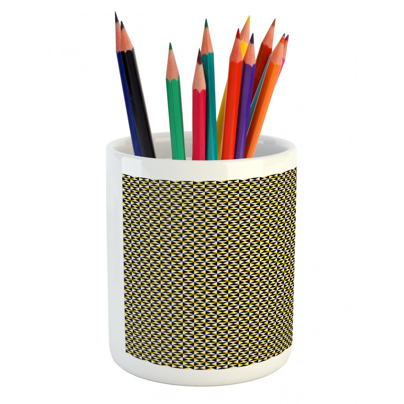 Bicolour Abstract Geometric Pencil Pen Holder