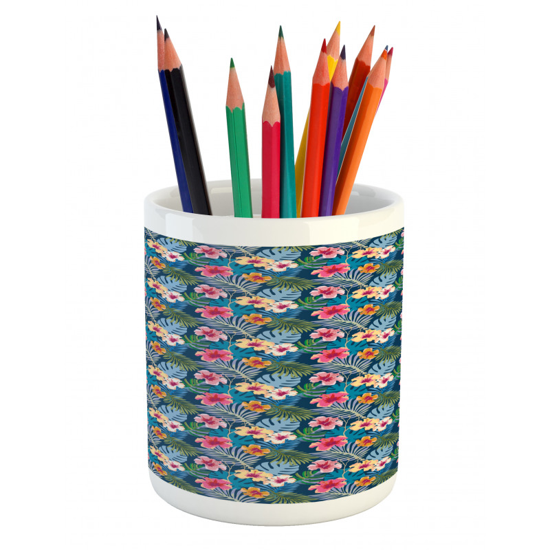 Colorful Floral Petals Pencil Pen Holder