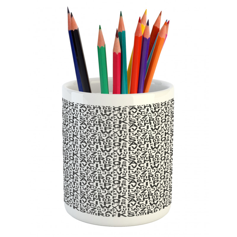 Uppercase English Letters Pencil Pen Holder