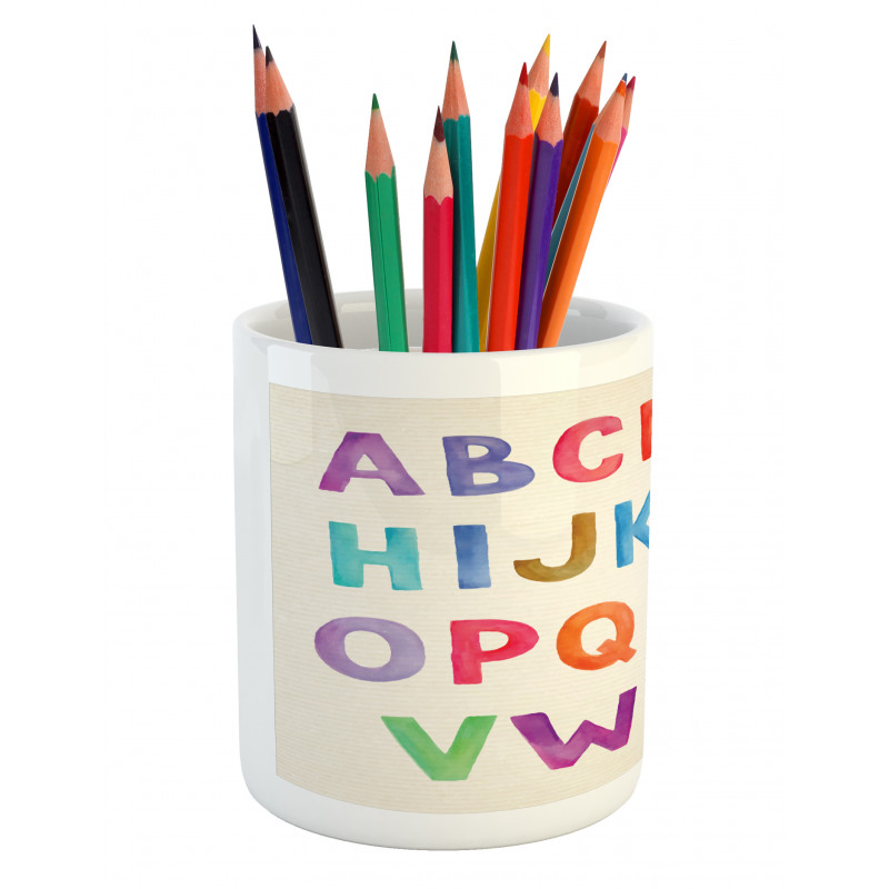 Watercolor Educational Pencil Pen Holder