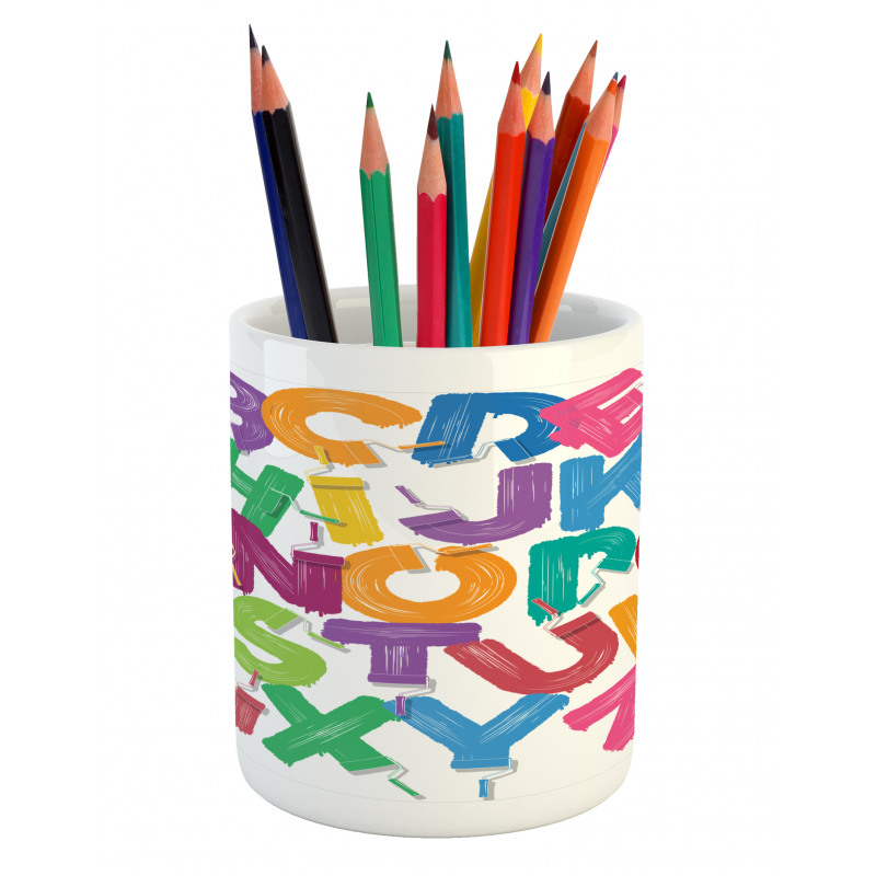 Gouache Brush Letters Pencil Pen Holder