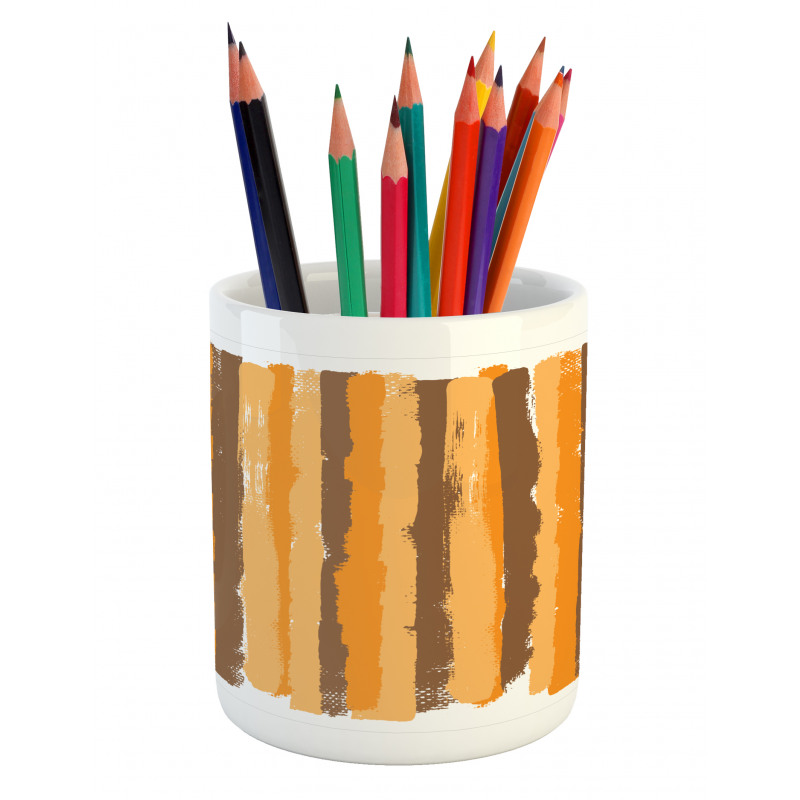 Grunge Vertical Line Pencil Pen Holder