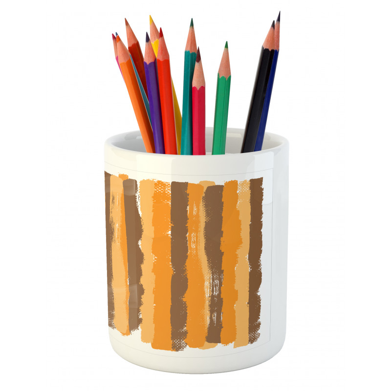 Grunge Vertical Line Pencil Pen Holder