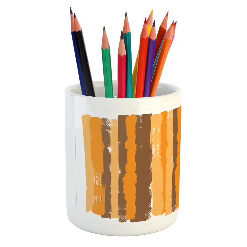 Grunge Vertical Line Pencil Pen Holder