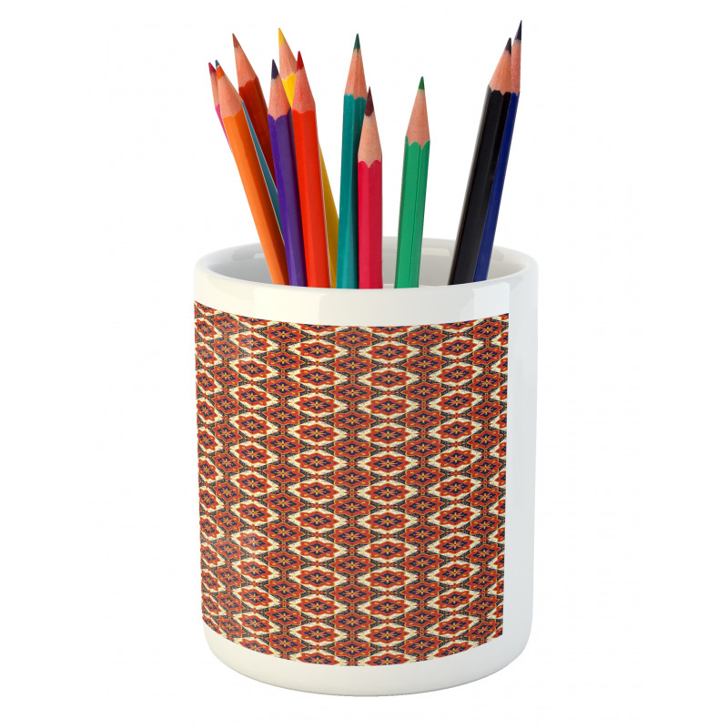 Azulejo Floral Motif Pencil Pen Holder