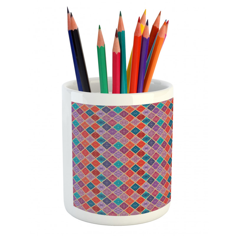 Oriental Rhombuses Pencil Pen Holder