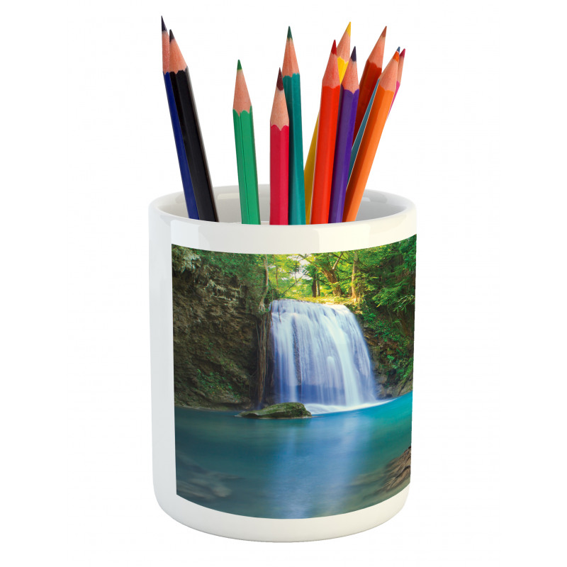 Asia Thailand Jungle Trees Pencil Pen Holder