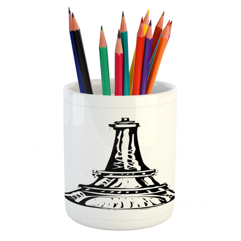 Monochrome Landmark Pencil Pen Holder