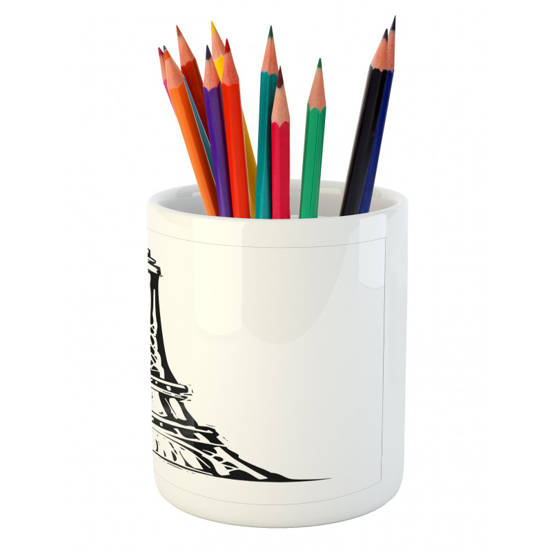 Monochrome Landmark Pencil Pen Holder