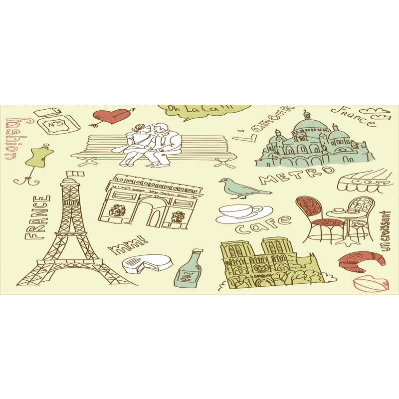 Paris Theme Elements Pencil Pen Holder