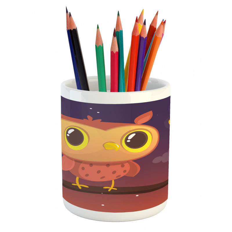 Sky Moon and Stars Pencil Pen Holder