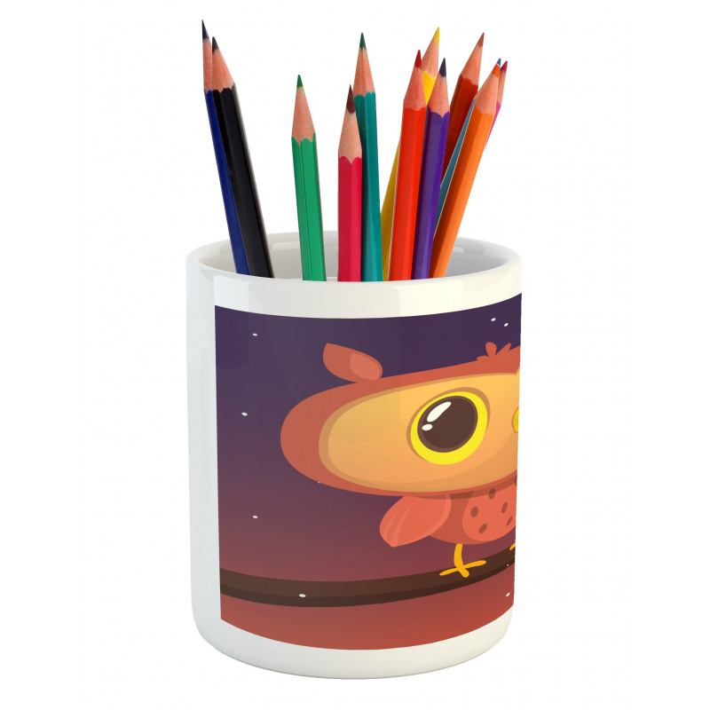 Sky Moon and Stars Pencil Pen Holder