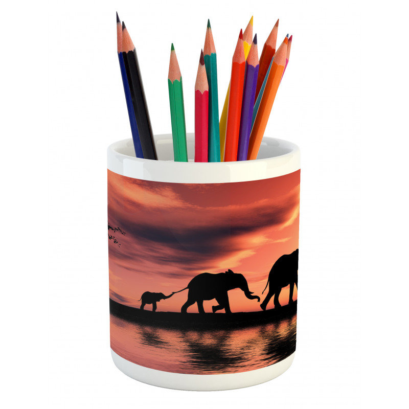 Safari Wild Animals Pencil Pen Holder