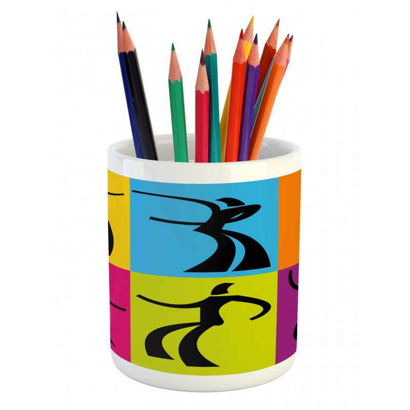 Dancers Colors Pencil Pen Holder