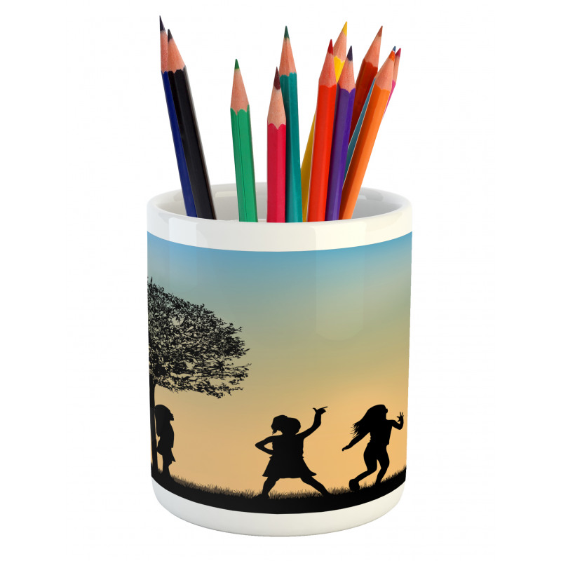 Children Dance Shade Art Pencil Pen Holder