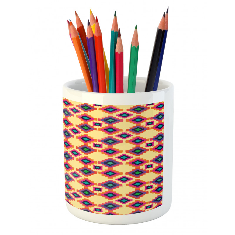 Tile Motifs Pencil Pen Holder