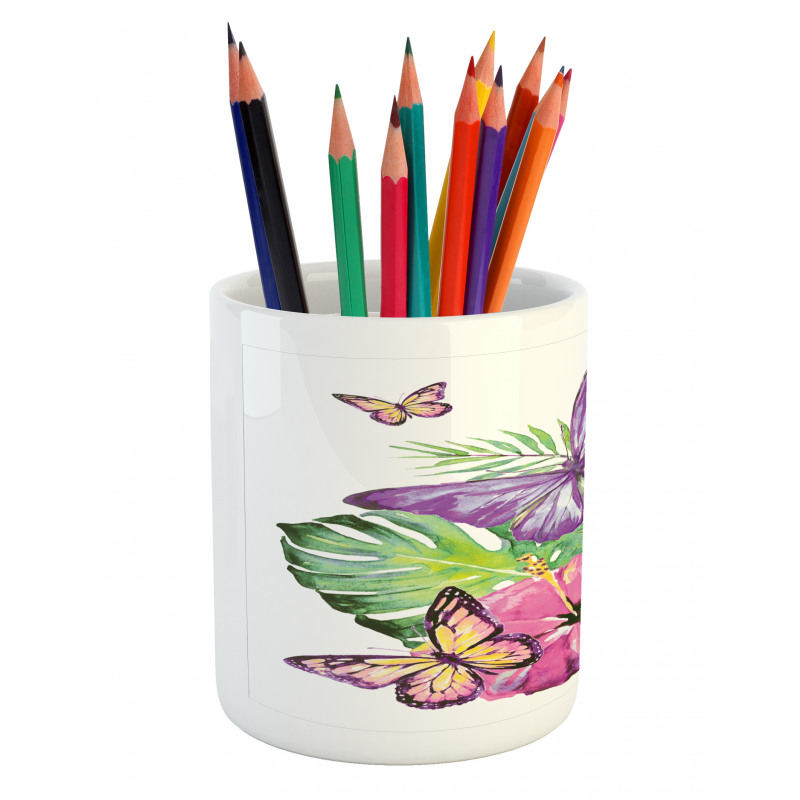 Tropic Butterflies Pencil Pen Holder