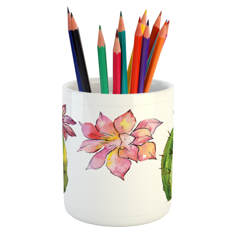 Succulents Pencil Pen Holder