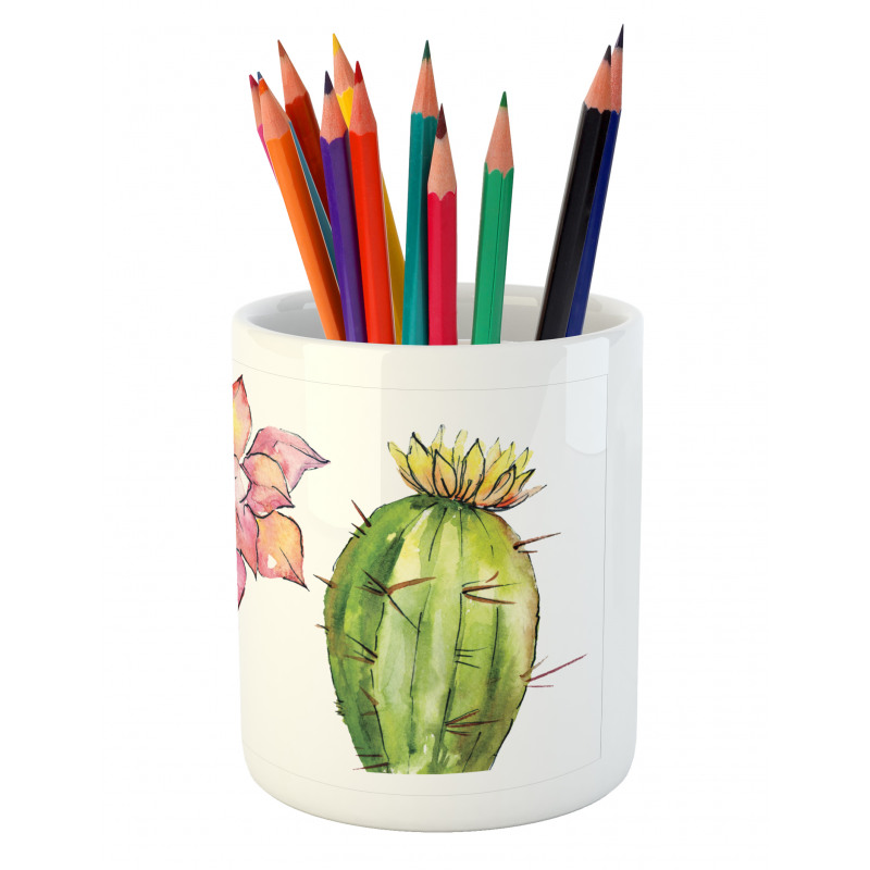 Succulents Pencil Pen Holder