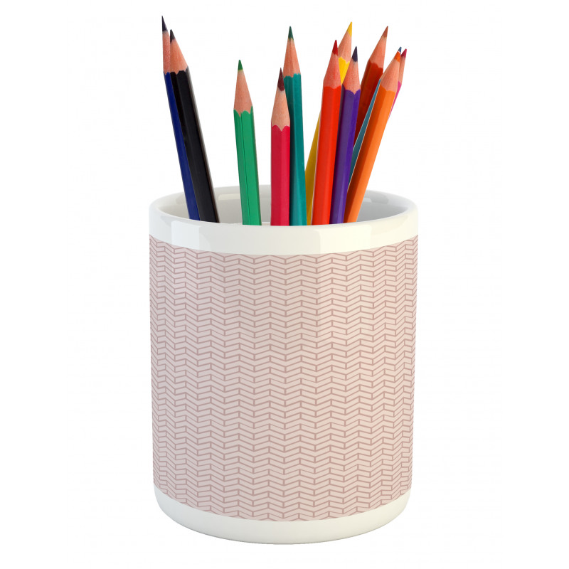 Retro Geometric Formations Pencil Pen Holder