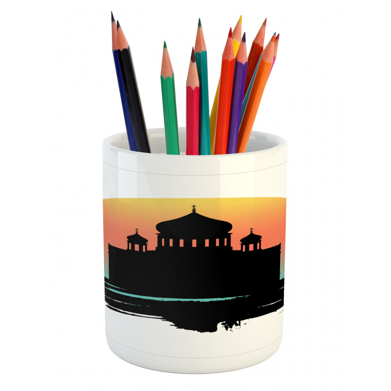 Slavic Architecture Art Pencil Pen Holder