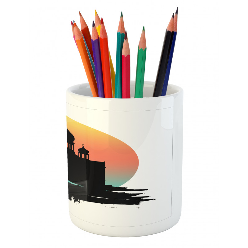 Slavic Architecture Art Pencil Pen Holder